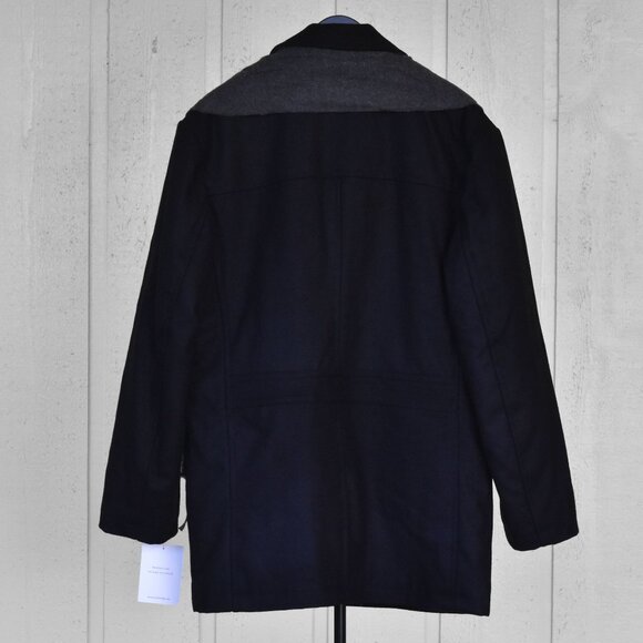 London Fog Men's Amity Single Breasted Wool Jacket with Scarf size Medium NEW - Picture 4 of 16